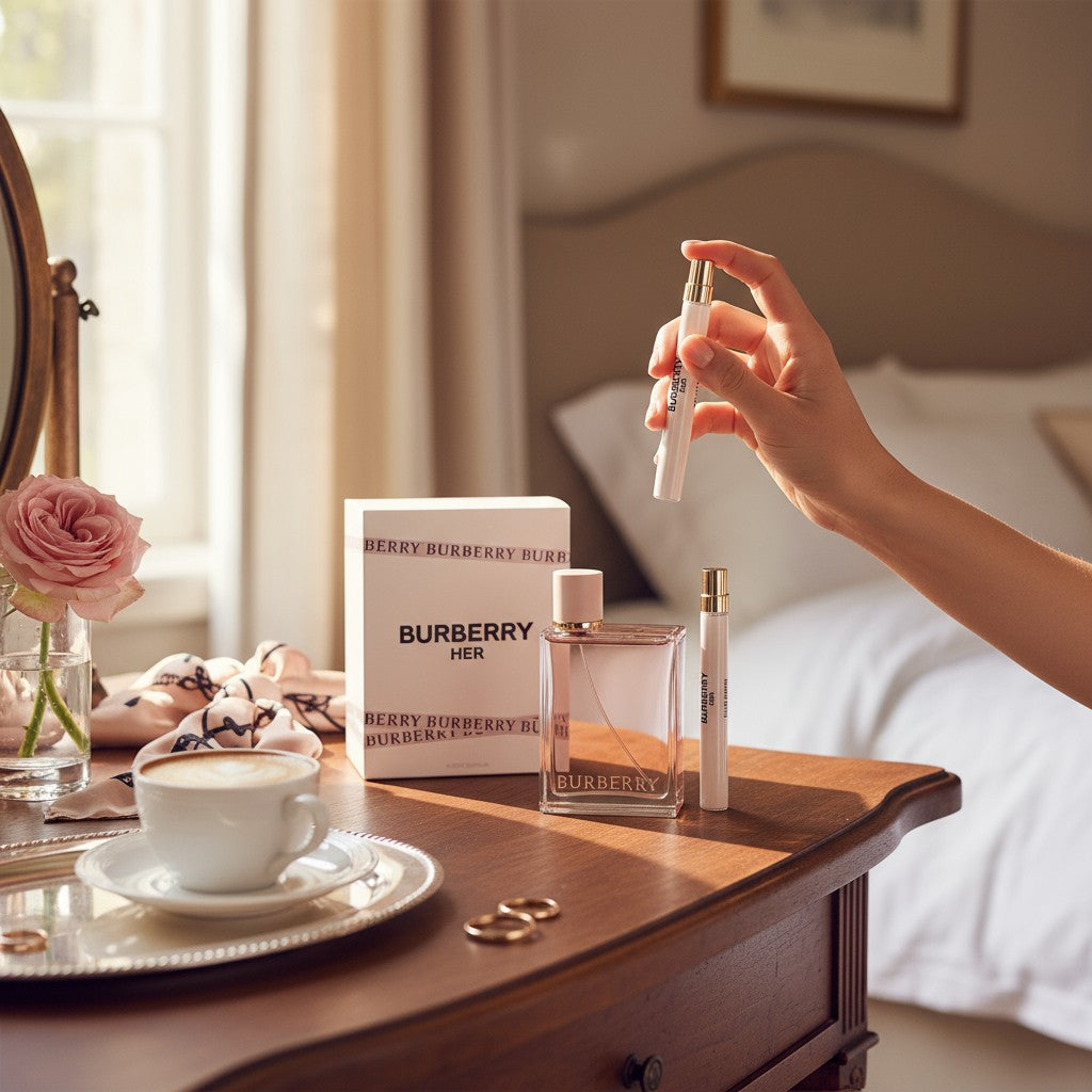 BURBERRY HER 2 PCS SET: 3.3 EAU DE PARFUM SPRAY + 0.33 EAU DE PARFUM SPRAY