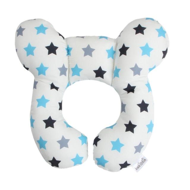 Kids Children Baby Pillow Soft Neck Support Infant Car Cushion U-Shape Cotton Infant Nursing Pillow Toddler Sleep Positioner  Air Mesh Organic Cotton Protection for Flat Head Baby Pillow for Newborn Breathable Adjustable Infants and Baby Neck Head Support