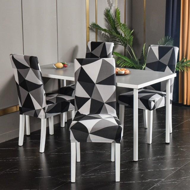 Marble Printed Stretch Chair Cover For Dining Room Office Banquet Chair Protector Elastic Material Armchair Cover  Chair Cover Chair Slipcover Marble Background Texture Parson Chair