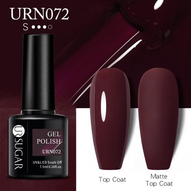 Matte Pink Blue Gel Nail Polish Semi Permanent LED Nail Art Design Elegant Warm Colors For Womens