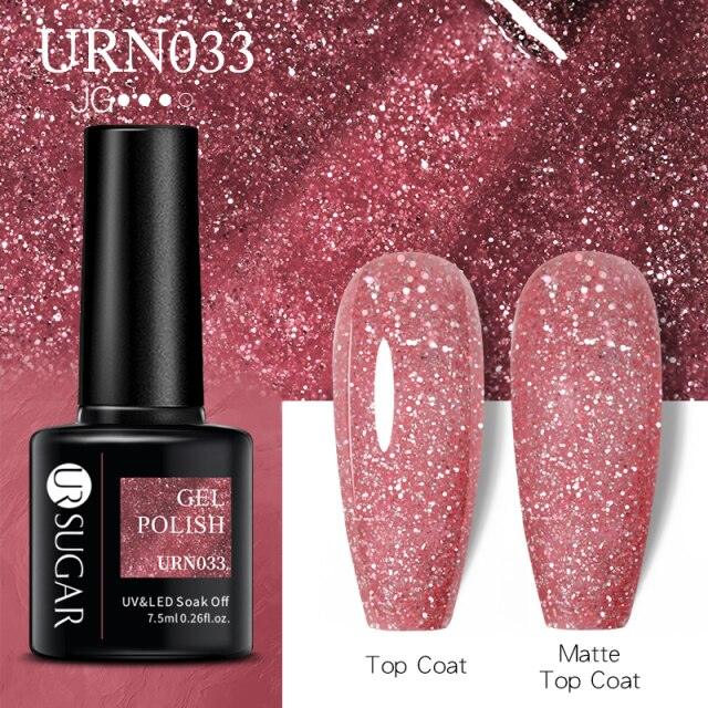 Matte Pink Blue Gel Nail Polish Semi Permanent LED Nail Art Design Elegant Warm Colors For Womens