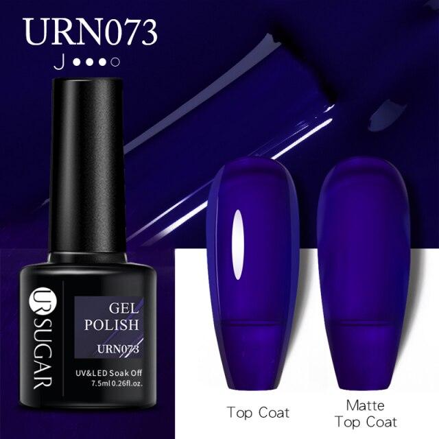 Matte Pink Blue Gel Nail Polish Semi Permanent LED Nail Art Design Elegant Warm Colors For Womens