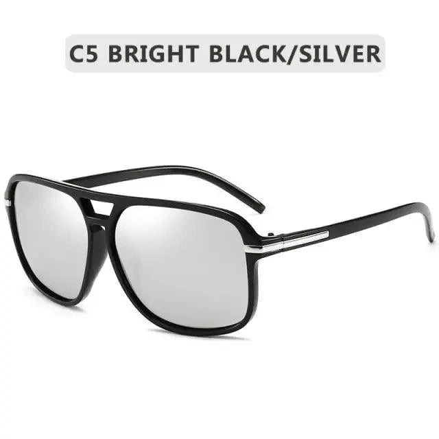 Men Elegant Cool Square Style Fashion Polarized Sunglasses Driving Vintage Design UV400 Sun Glasses