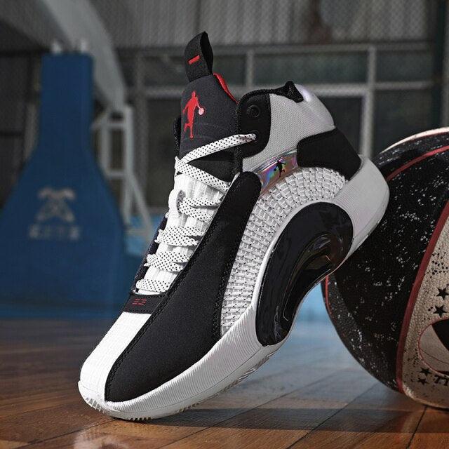 Men's Casual Breathable Comfortable Cushioned Soft Professional Sports Basketball Shoes Outdoor Street Sports Shoes Lightning Professional Anti Slip Sports Shoes For Running Walking