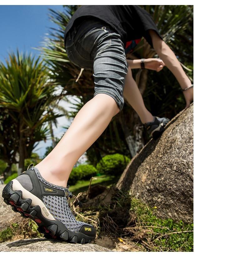 Men's Non-Slip Hiking Climbing Water Sports Shoes Beach Barefoot Surfing Shoes Outdoor River Upstream Quick Dry Barefoot Beach Sneakers Swim Boating Fishing Yoga Gym