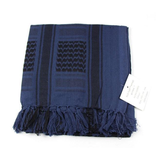 Military Arab Keffiyeh Shemagh Scarf Cotton Winter Shawl Neck Warmer Cover Head Wrap Windproof Tactical Camping Scarf Men Women Shemagh Keffiyeh Men Arab Kufiyah Keffiyeh Arabic Muslim Head Wrap Men Scarf Shawl