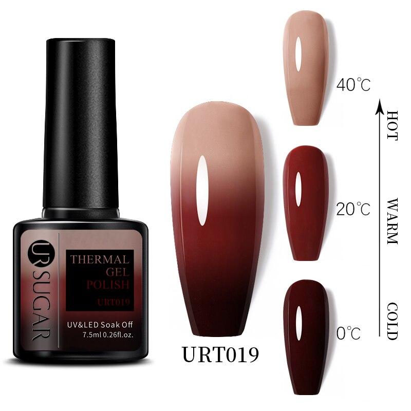 New 2022 Pink Blue Gel Nail Polish UV Color Changing Elegant Luxury Glossy Nail Design For Womens