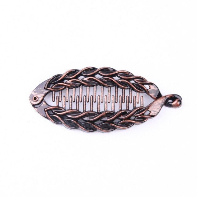 New Fashion Hair Clips Women Banana Barrettes Plastic Color Rhinestone Hair Claws Pins Clamps for Girls Ponytail Mohawk Bun Maker Accessories For Curly Hair Women