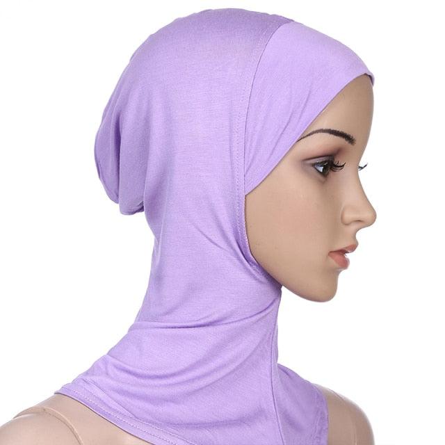 New Luxury Fashion Winter Soft Colorful Inner Hijab Cap Muslim Turban Hijab Caps Muslim Under Scarf  Women Lightweight Hijab Bonnet Muslim Women Elegant Scarf Turbans Head For Women Women's Hijabs Hijab Caps Hat For Women