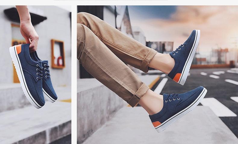 New Men's Flats High Quality Casual Shoes Handmade Shoes Casual Sports Flats Men Lightweight Comfortable Walking Shoes Outdoor Walking Sneakers For Mens