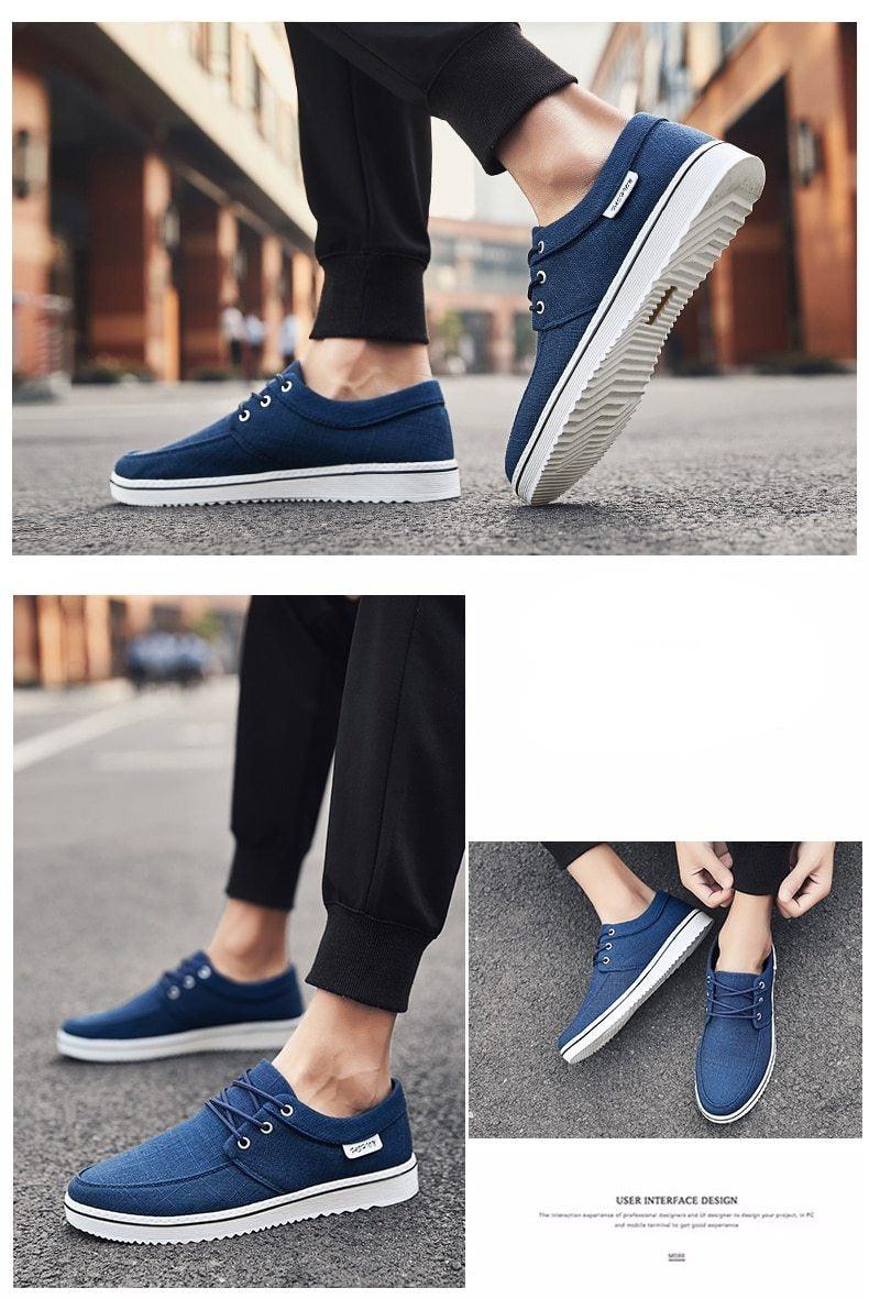 New Men's Flats High Quality Casual Shoes Handmade Shoes Casual Sports Flats Men Lightweight Comfortable Walking Shoes Outdoor Walking Sneakers For Mens