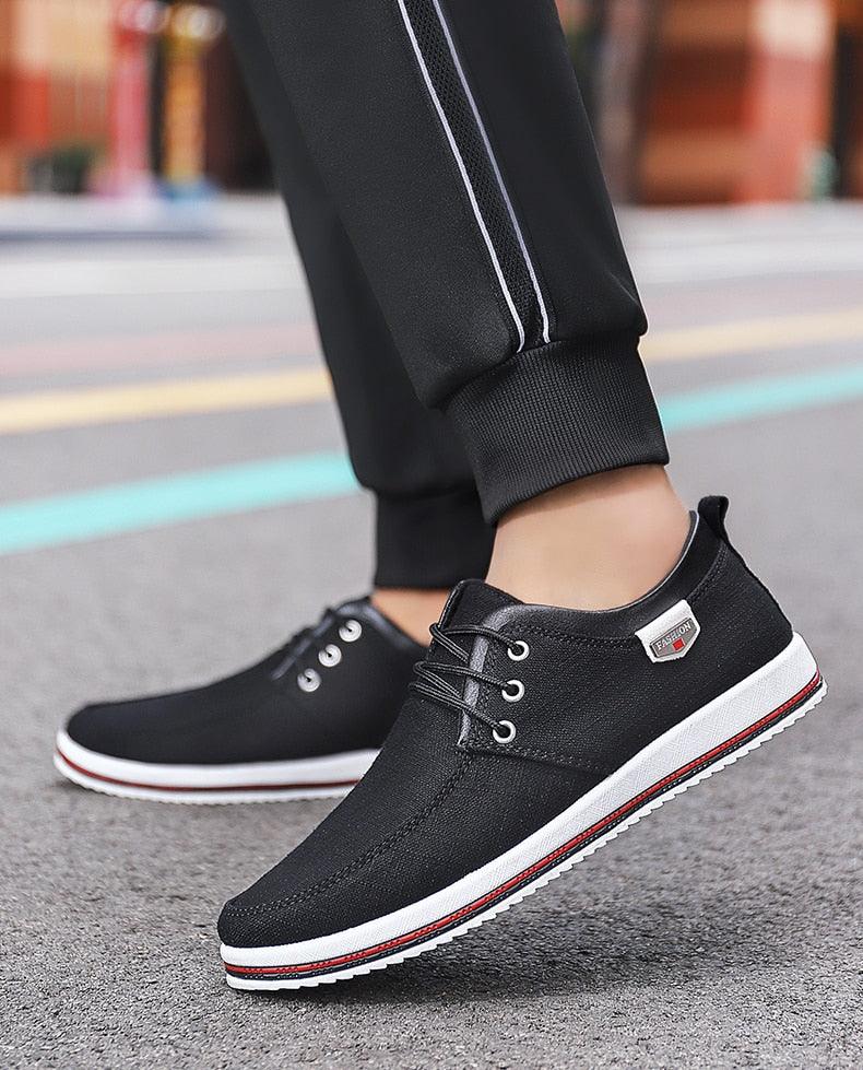 New Men's Flats High Quality Casual Shoes Handmade Shoes Casual Sports Flats Men Lightweight Comfortable Walking Shoes Outdoor Walking Sneakers For Mens