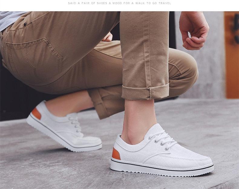 New Men's Flats High Quality Casual Shoes Handmade Shoes Casual Sports Flats Men Lightweight Comfortable Walking Shoes Outdoor Walking Sneakers For Mens