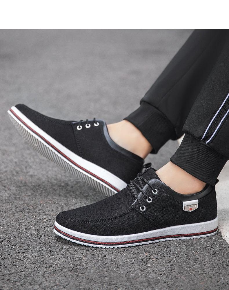 New Men's Flats High Quality Casual Shoes Handmade Shoes Casual Sports Flats Men Lightweight Comfortable Walking Shoes Outdoor Walking Sneakers For Mens