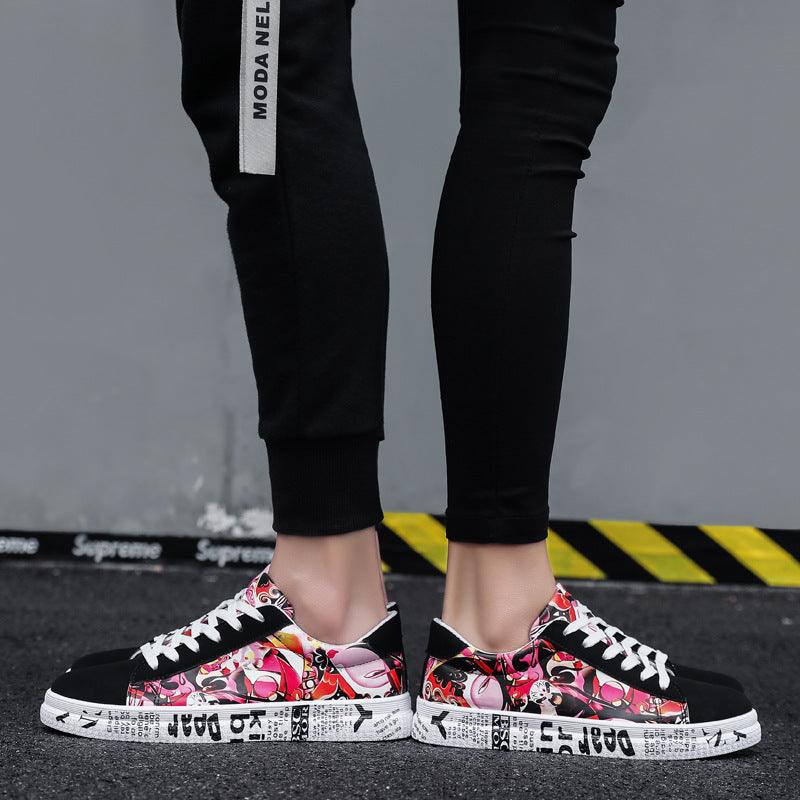 New Mens Colorful Flat Sneakers Casual Fashion Lace-Up Canvas Sport Classic Multicolor Casual Shoes Spring Autumn Vulcanized Mens Sports Walking Jogging Non Slip Sneakers