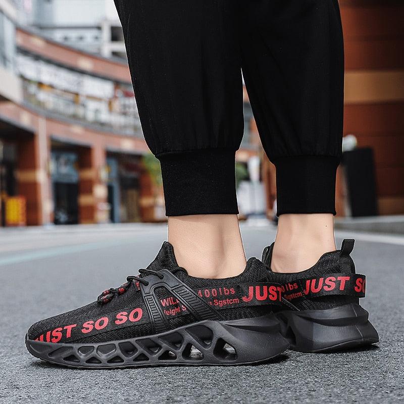 New Mens Sneakers Running Shoes Fashion Breathable Outdoor Sports Sneakers Soft Thick Bottom Athletic Men's Modern Running Sneakers For Outdoor Workout