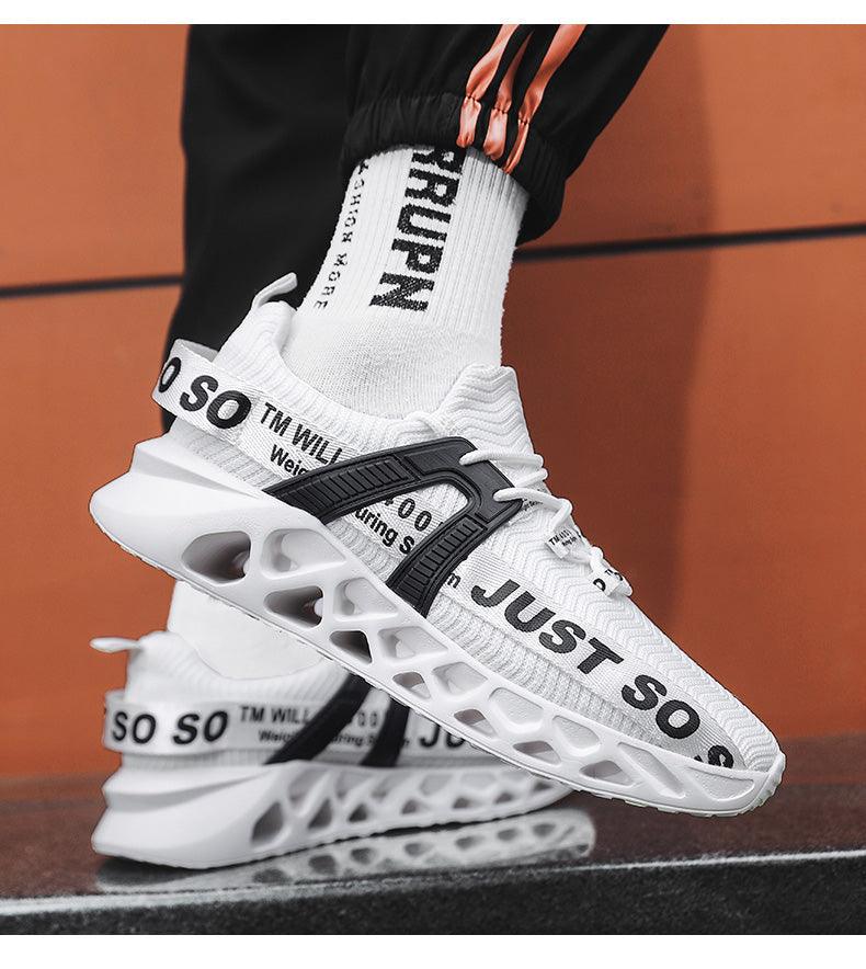 New Mens Sneakers Running Shoes Fashion Breathable Outdoor Sports Sneakers Soft Thick Bottom Athletic Men's Modern Running Sneakers For Outdoor Workout