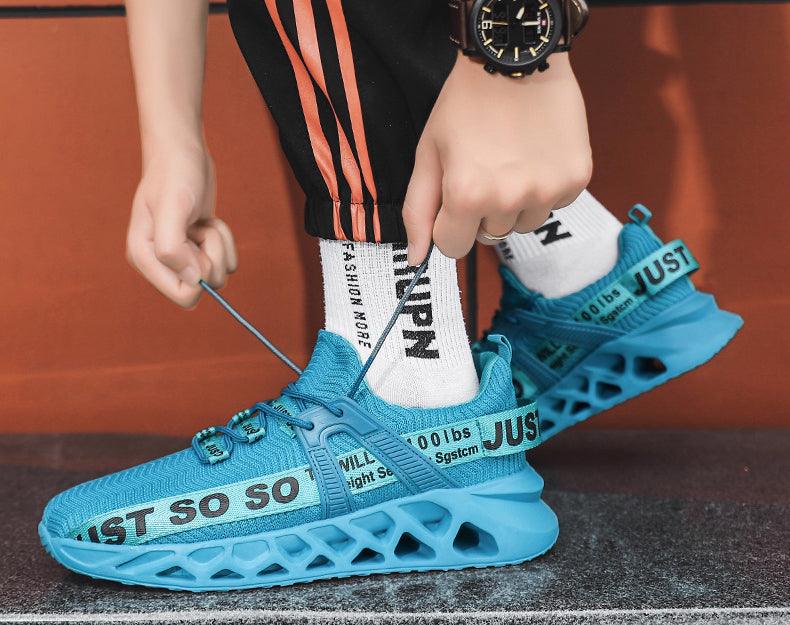 New Mens Sneakers Running Shoes Fashion Breathable Outdoor Sports Sneakers Soft Thick Bottom Athletic Men's Modern Running Sneakers For Outdoor Workout