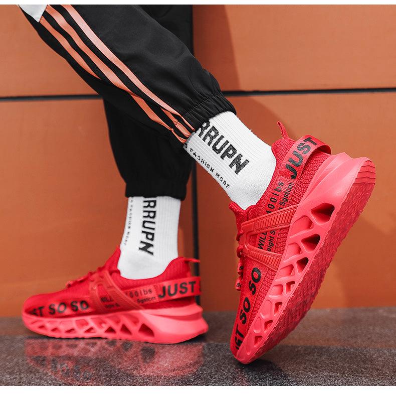 New Mens Sneakers Running Shoes Fashion Breathable Outdoor Sports Sneakers Soft Thick Bottom Athletic Men's Modern Running Sneakers For Outdoor Workout
