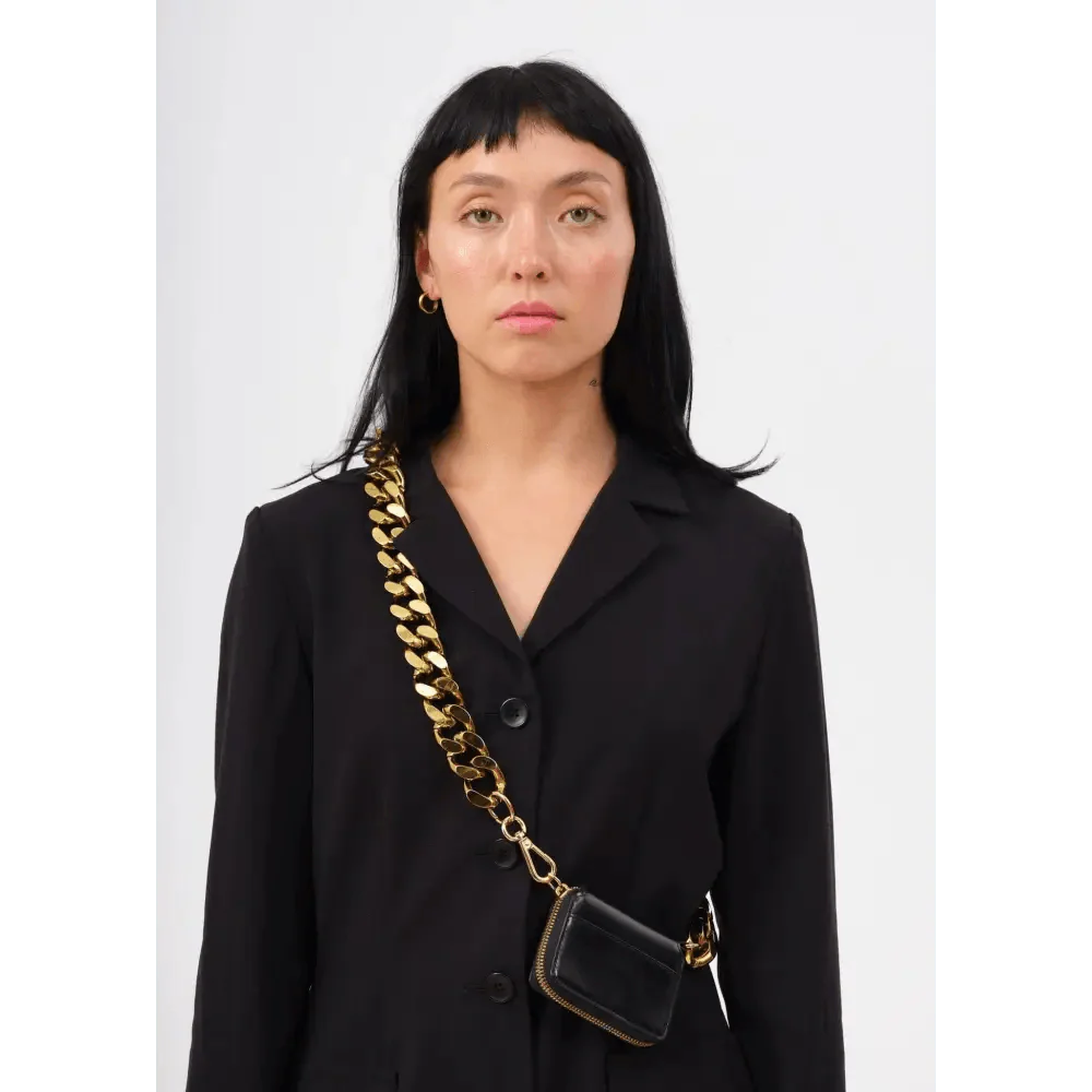 New Sparkling Thick Metal Chain Shoulder Bag Bike Wallet, Mini Bag, Coin Purse. Fashionable Women Pack Leather Crossbody Bags