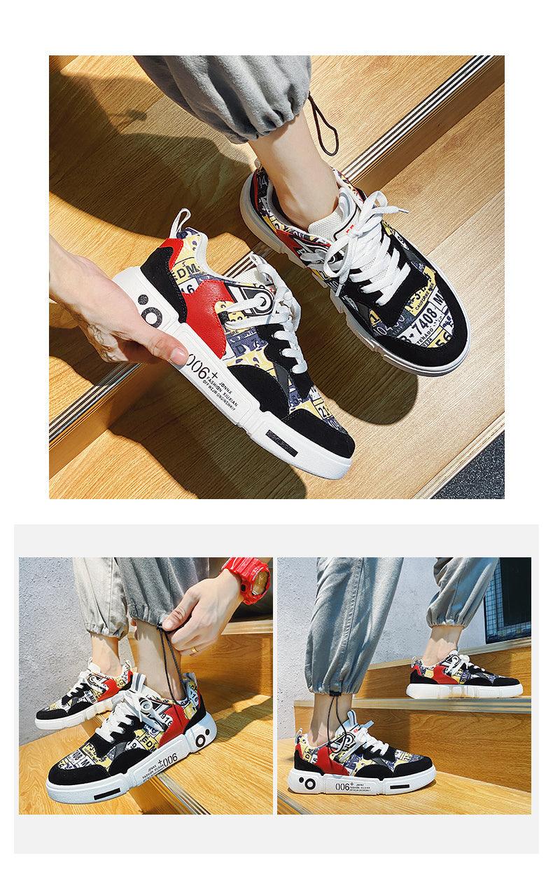 New Sports Mens Flats Sneakers Modern Design Man Running Shoes Mixed Colors Fashion Sports Black Popular Style Running Casual Walking Sneakers