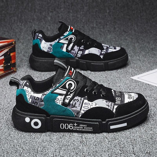 New Sports Mens Flats Sneakers Modern Design Man Running Shoes Mixed Colors Fashion Sports Black Popular Style Running Casual Walking Sneakers