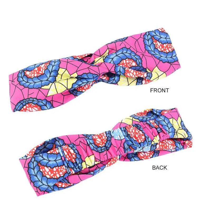 New Vintage African Print Stretch Bandana Head Wrap Long Scarf satin Floral Women Party Turban Headwear Cap Hair Accessories