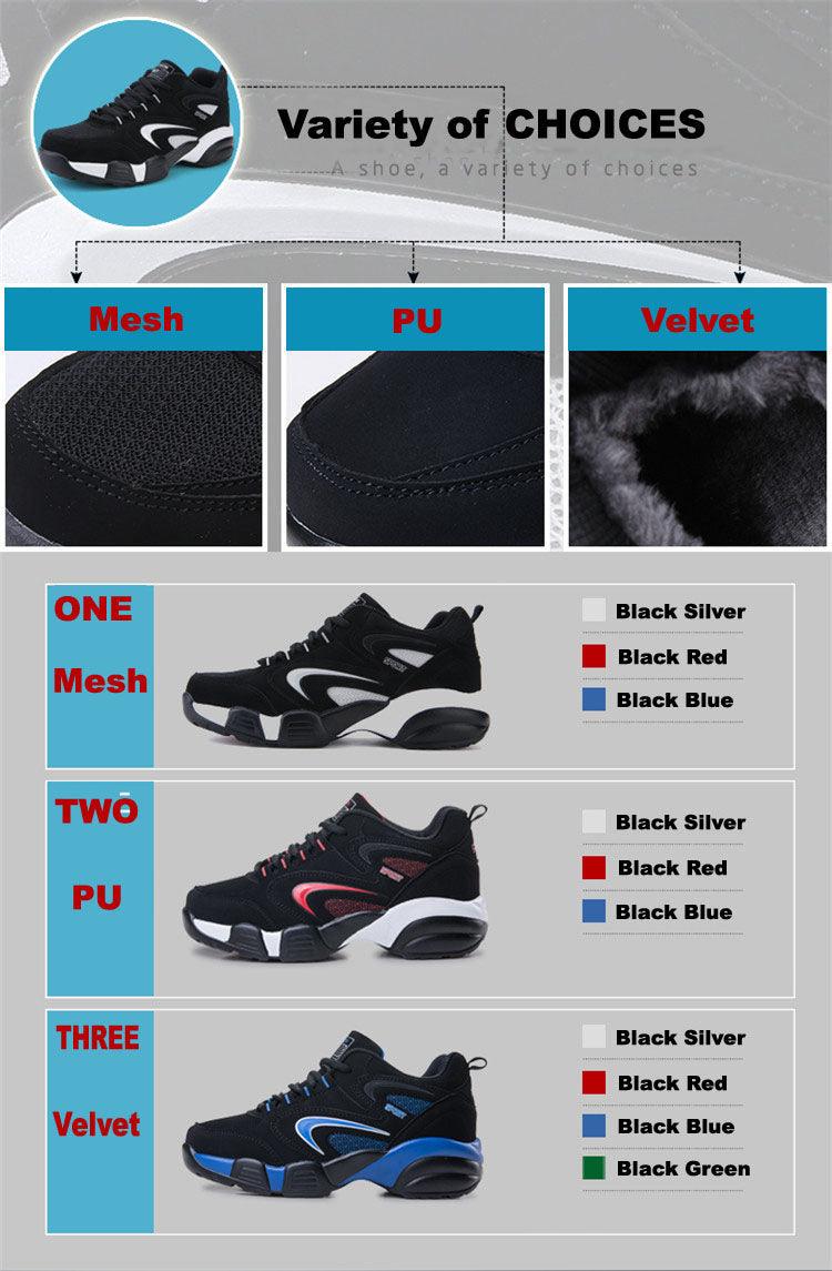 New Winter Running Shoes Keep Warm Cotton-Padded Autumn Sneakers Outdoor Walking Sports Shoes Breathable Non Slip Running Shoes Low Cut Outdoor Sneaker