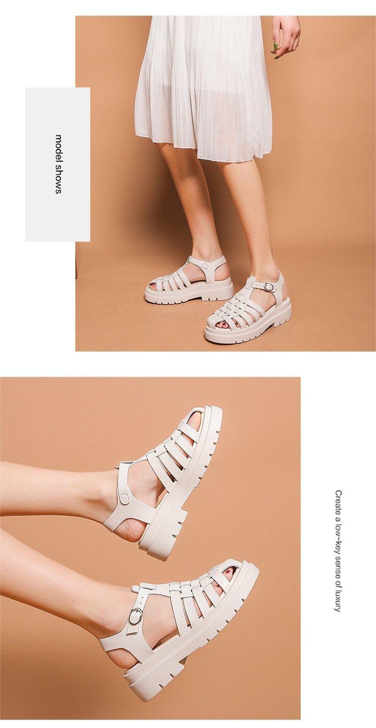 Platform Women's Sandals Summer Fashion Women Beach Classic Sandal Comfortable Beach  Pool Platforms Sandals With Buckle Open Toe Ankle Strap Thick-Soled Casual Women's Shoes