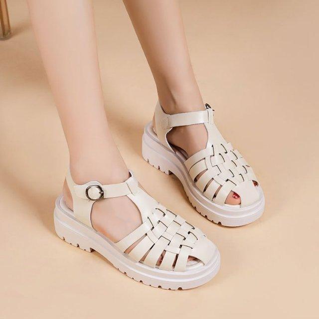 Platform Women's Sandals Summer Fashion Women Beach Classic Sandal Comfortable Beach  Pool Platforms Sandals With Buckle Open Toe Ankle Strap Thick-Soled Casual Women's Shoes