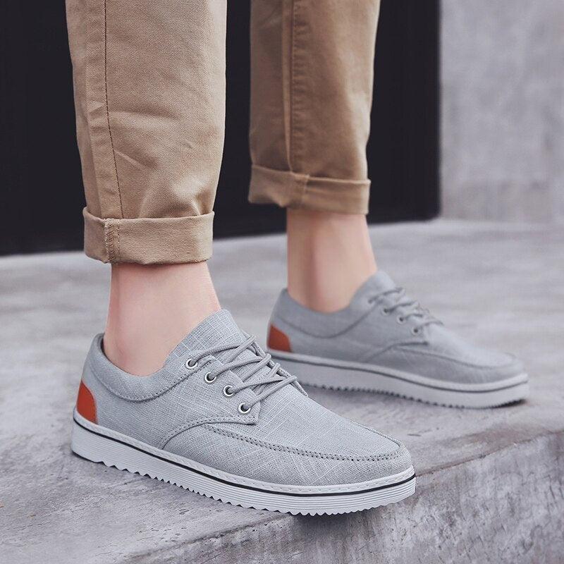 New Men's Flats High Quality Casual Shoes Handmade Shoes Casual Sports Flats Men Lightweight Comfortable Walking Shoes Outdoor Walking Sneakers For Mens