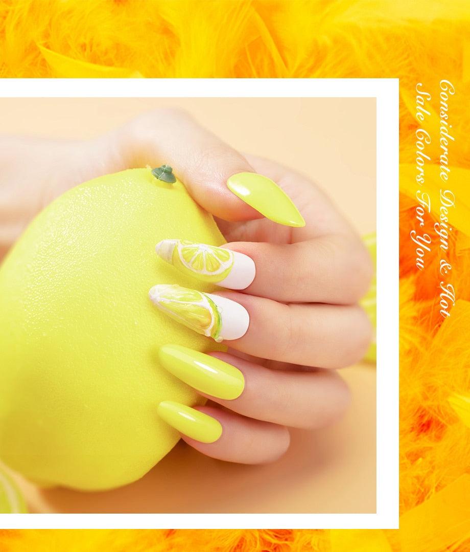 New Popular Womens Fashion Gel Nail Polish UV LED Permanent Matt Glossy Effect Luxury Design Nail Gel For Women and Girls