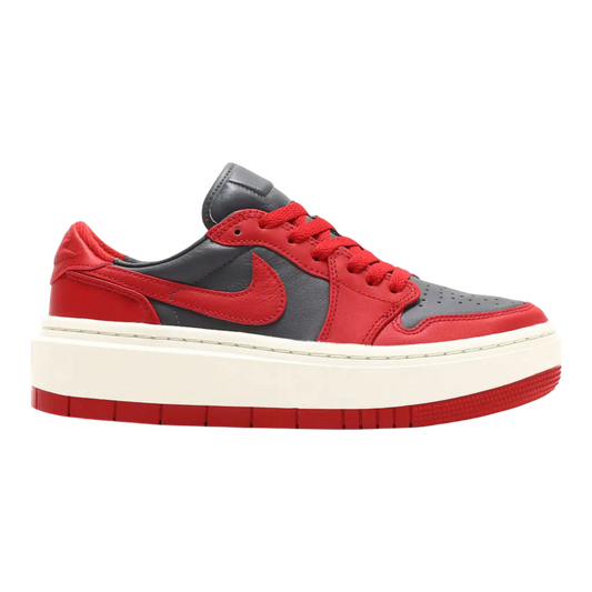 Air Jordan 1 Elevate Low Women Sneakers Varsity Red Dark Grey Sail