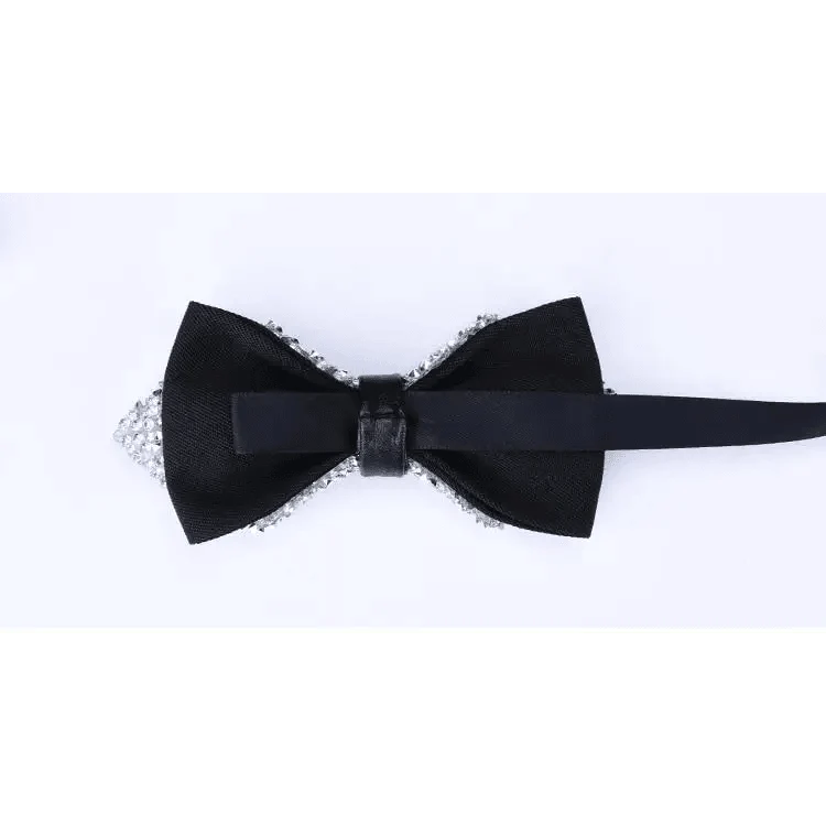 Shiny Butterfly Men Bowtie Sparkling Wedding Bridegroom Bow Ties  Adjustable Length Party Bowties