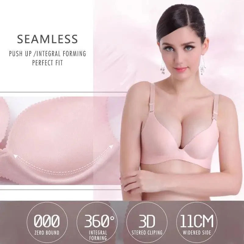Sizzling Deep U Cup Bras For Women And Girls Push Up Bras Seamless Backless Intimates Female Underwear