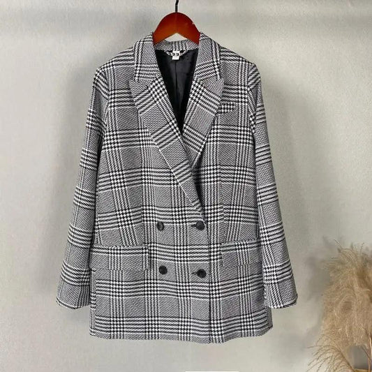 Slim Fit Dress Suit Blazer Jacket Women's Fancy DressSuit Jacket Oversized Vintage Outwear For Women And Girls