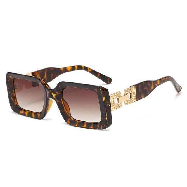 Small Size Rectangle Shape Sunglasses For Women & Men New Retro Style Square Branded Design New Fashionable  Hip Hop Sun Glasses For Female
