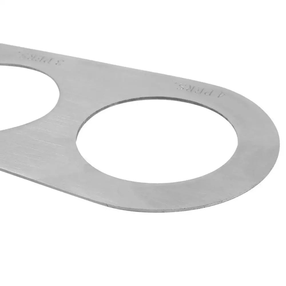 Stainless Steel 4 Holes Kitchen Pasta Measure Kitchen Accessories Spaghetti Quick Measurer Tools