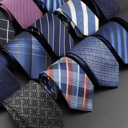 Stylish Classic Solid Color Stripe Flower Floral Jacquard Necktie For Men Wedding Party Formal Wear Business Neckties For Men