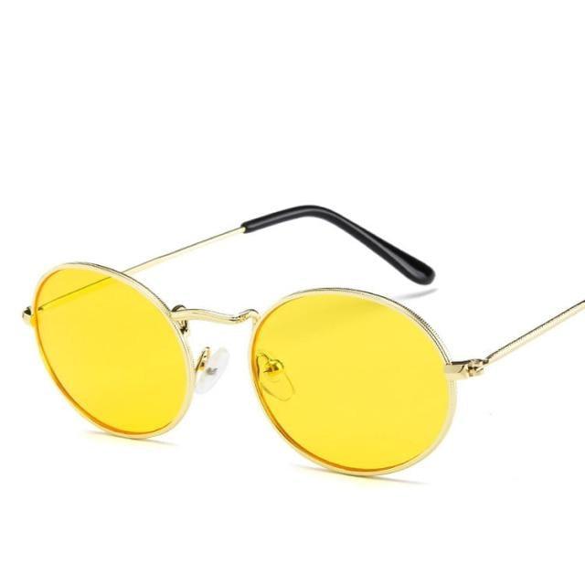 Stylish Round Sunglasses Vintage Design Oval Sunglasses For Women Luxury Circle Shaped Glasses For Women Anti-reflective Fashion Eyeglasses