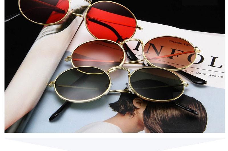 Stylish Round Sunglasses Vintage Design Oval Sunglasses For Women Luxury Circle Shaped Glasses For Women Anti-reflective Fashion Eyeglasses