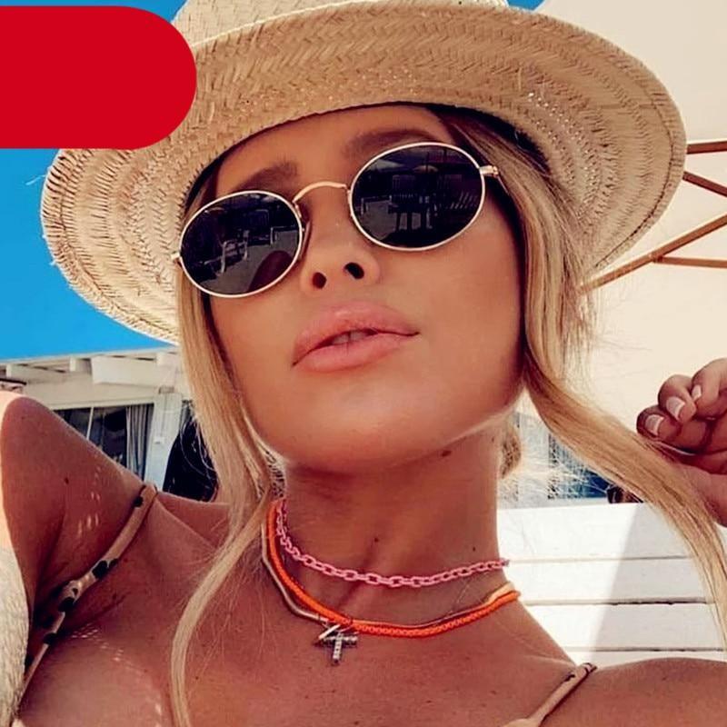 Stylish Round Sunglasses Vintage Design Oval Sunglasses For Women Luxury Circle Shaped Glasses For Women Anti-reflective Fashion Eyeglasses