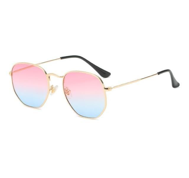 Stylish Small Round Polarized Sunglasses for Men Women Sunglasses For Hexagon Shape Sunglasses New Women Sunglasses In Metal Colorful Frame Glasses Eyewear For Men Women