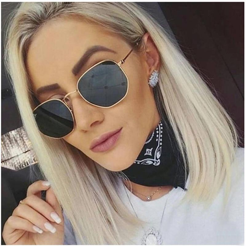 Stylish Small Round Polarized Sunglasses for Men Women Sunglasses For Hexagon Shape Sunglasses New Women Sunglasses In Metal Colorful Frame Glasses Eyewear For Men Women