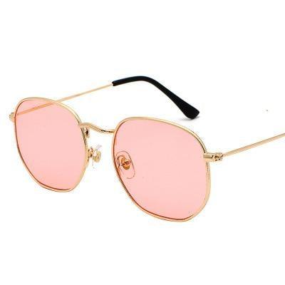 Stylish Small Round Polarized Sunglasses for Men Women Sunglasses For Hexagon Shape Sunglasses New Women Sunglasses In Metal Colorful Frame Glasses Eyewear For Men Women