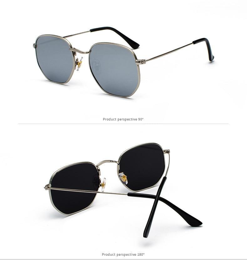 Stylish Small Round Polarized Sunglasses for Men Women Sunglasses For Hexagon Shape Sunglasses New Women Sunglasses In Metal Colorful Frame Glasses Eyewear For Men Women