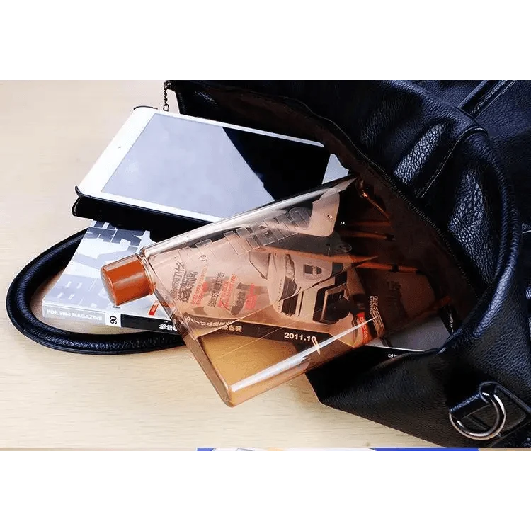 Unique Design Portable Book Paper Cup Botlte Flat Water Bottle Clear Paper Pad Water Bottle Flat Drinks Kettle Notebook Drink Bottle for Water