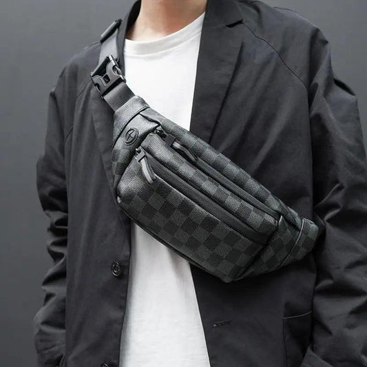 Unisex Luxury Black Fanny Pack Women Belt Bag Waist Purse Cross Body Bag Bum Fashionable Waist Bag For Traveling