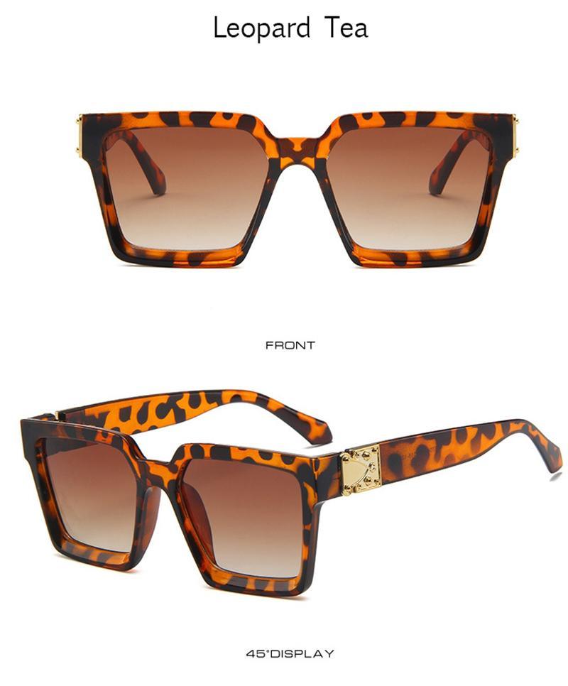 Unisex Polarized Black Summer Sunglasses Classic Style Sunglasses For Men Square Shape Design Eyeglasses For Men/Women Luxury Mirror Retro Style High Quality Glasses For Female