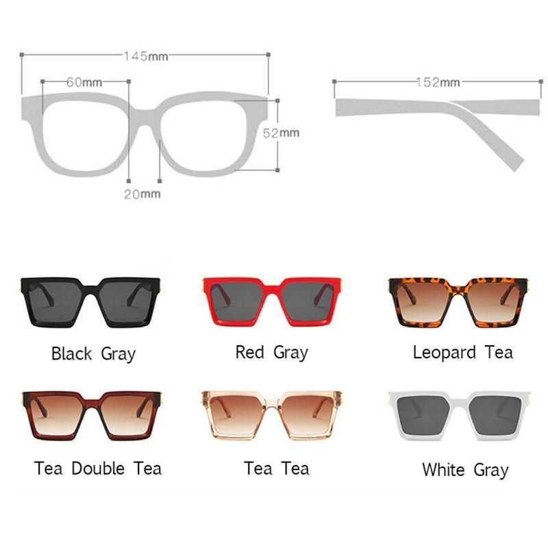 Unisex Polarized Black Summer Sunglasses Classic Style Sunglasses For Men Square Shape Design Eyeglasses For Men/Women Luxury Mirror Retro Style High Quality Glasses For Female